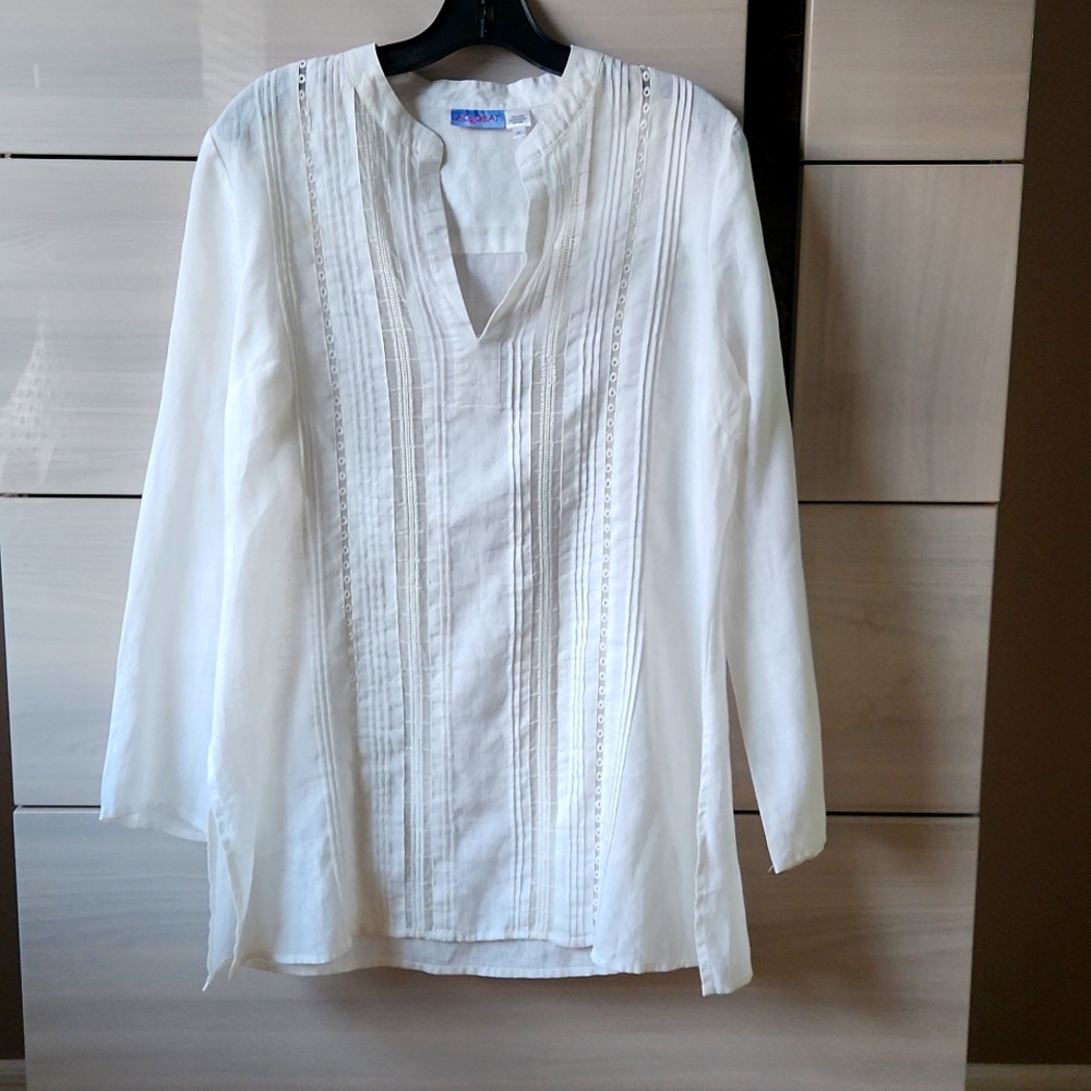 Acrobat 100% linen size M top